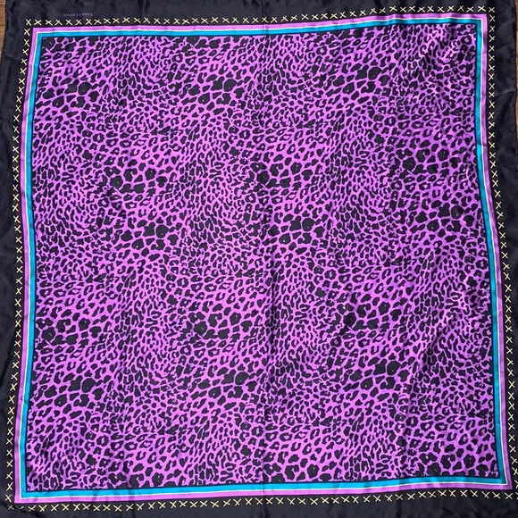 💗Dana Buchman Silk Scarf Wrap Oversized Vintage 1990s - Picture 2 of 5